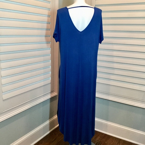 1 LEFT! Plus Oversized T-Shirt Maxi Dress, XL - Picture 6 of 8